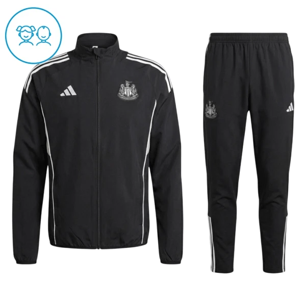 Newcastle United Treningsjakkedresser Barn 2025/2026 Svart