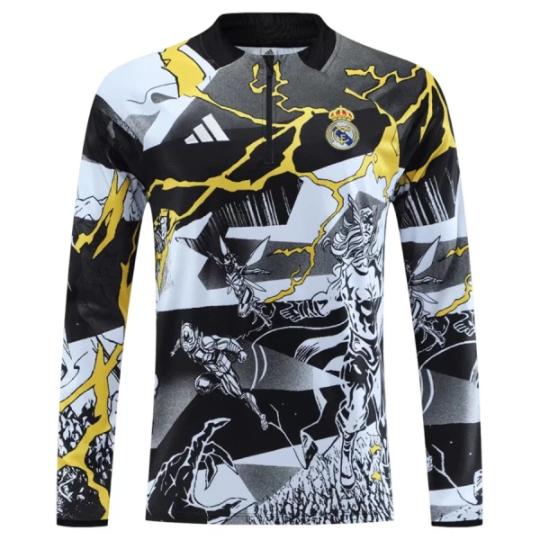 Real Madrid Marvel Trenings Collegegenser Set 2026/2027 Svart