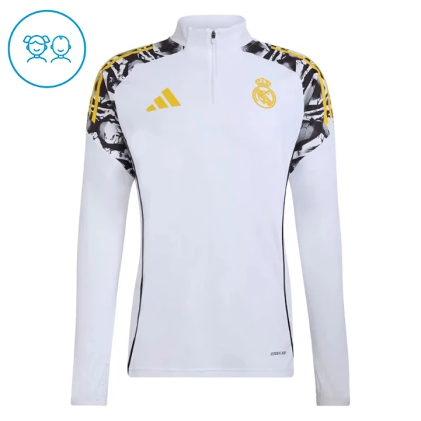Real Madrid Trenings Collegegenser Set Barn 2026/2027 Hvit