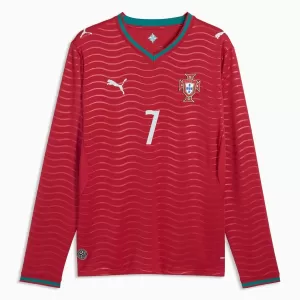 Portugal Cristiano Ronaldo 7 Hjemmetrøye VM 2026 Langermet