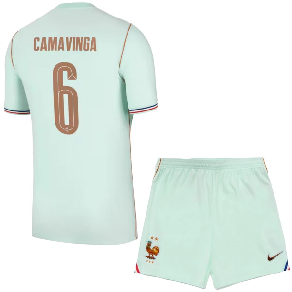 Frankrike Eduardo Camavinga 6 Bortetrøye Barn VM 2026