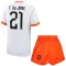 Nederland Frenkie de Jong 21 Bortetrøye Barn VM 2026