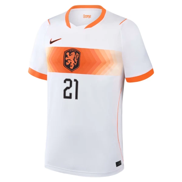 Nederland Frenkie de Jong 21 Bortetrøye Barn VM 2026