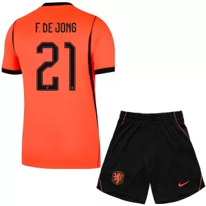 Nederland Frenkie de Jong 21 Hjemmetrøye Barn VM 2026