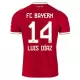 FC Bayern München Luis Díaz 14 Hjemmetrøye 2026/2027 FC Bayern München Luis Díaz 14 Hjemmetrøye 2026/2027