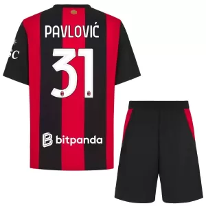 AC Milan Pavlovic 31 Hjemmetrøye Barn 2026/2027