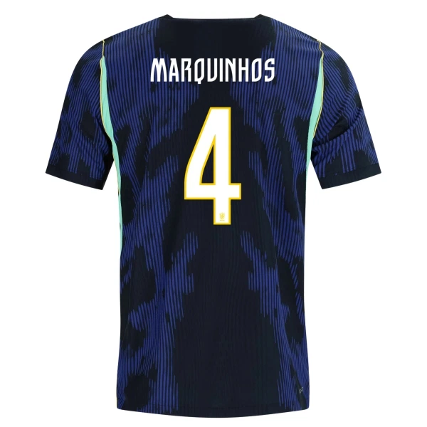 Brasil Marquinhos 4 Bortetrøye VM 2026