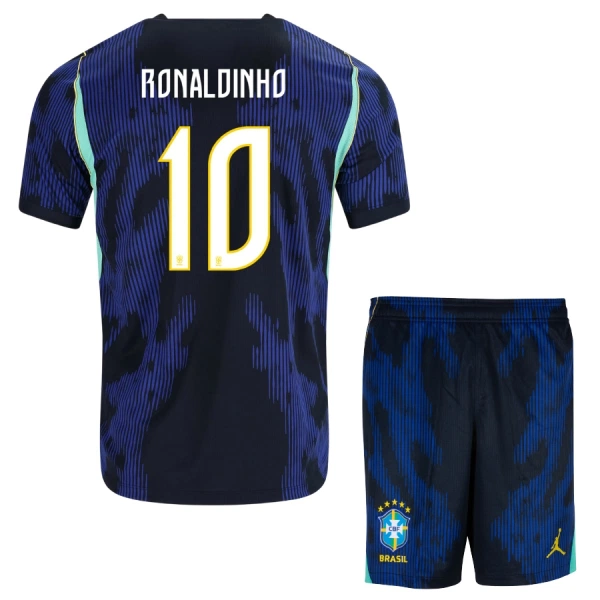 Brasil Ronaldinho 10 Bortetrøye Barn VM 2026