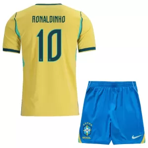 Brasil Ronaldinho 10 Hjemmetrøye Barn VM 2026