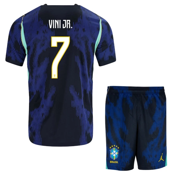 Brasil Vinicius Junior 7 Bortetrøye Barn VM 2026