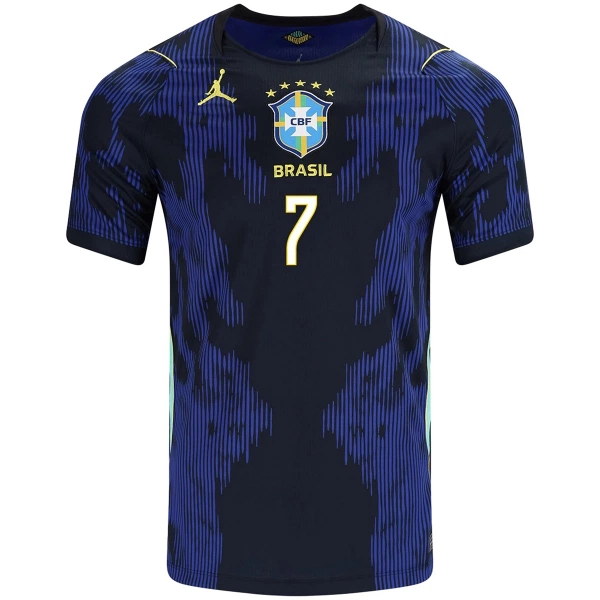 Brasil Vinicius Junior 7 Bortetrøye Barn VM 2026