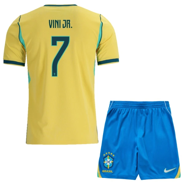 Brasil Vinicius Junior 7 Hjemmetrøye Barn VM 2026