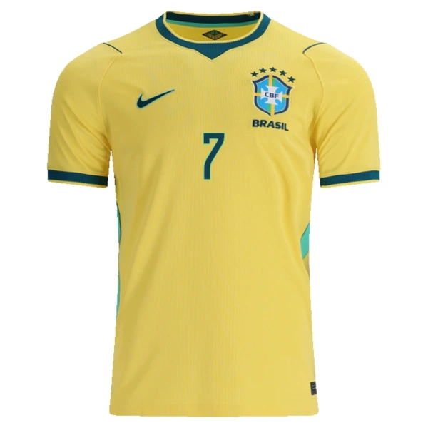 Brasil Vinicius Junior 7 Hjemmetrøye Barn VM 2026
