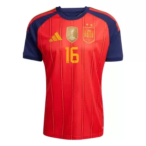 Spania 2 Stars Rodrigo Hernández 16 Hjemmetrøye VM 2026
