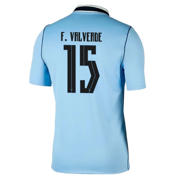 Uruguay Federico Valverde 15 Hjemmetrøye VM 2026