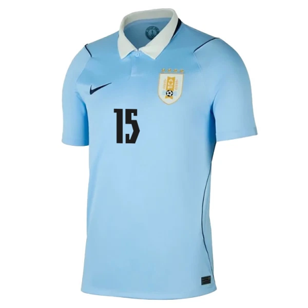 Uruguay Federico Valverde 15 Hjemmetrøye VM 2026