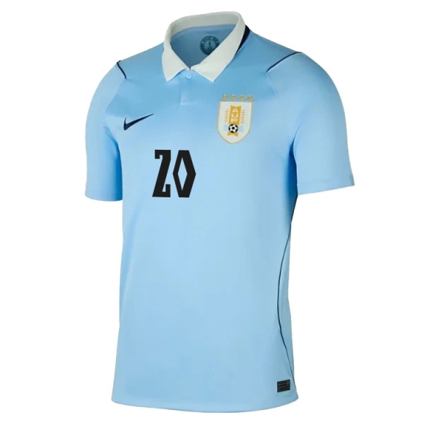 Uruguay Maximiliano Araujo 20 Hjemmetrøye VM 2026
