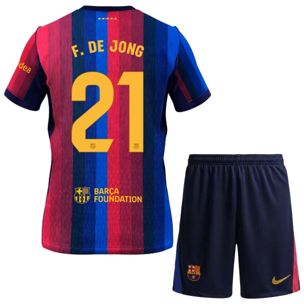 FC Barcelona Frenkie de Jong 21 Hjemmetrøye Barn 2026/2027