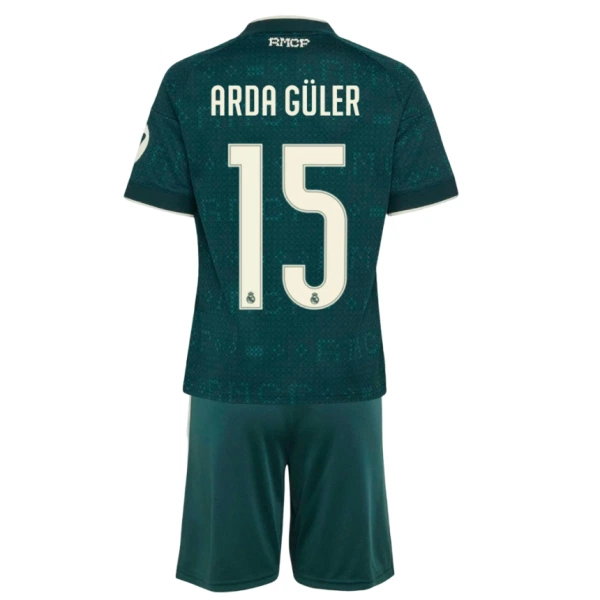 Real Madrid Arda Guler 15 Bortetrøye Barn 2026/2027 Real Madrid Arda Guler 15 Bortetrøye Barn 2026/2027