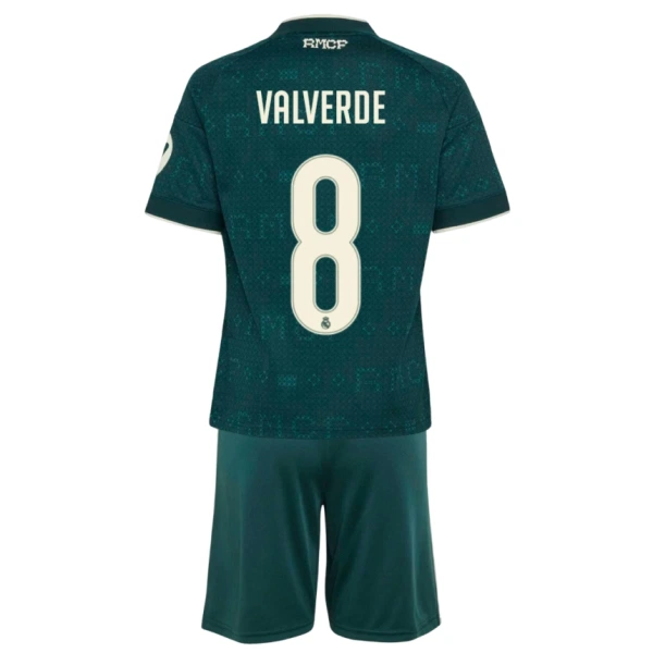 Real Madrid Federico Valverde 8 Bortetrøye Barn 2026/2027 Real Madrid Federico Valverde 8 Bortetrøye Barn 2026/2027