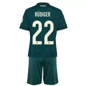 Real Madrid Rudiger 22 Bortetrøye Barn 2026/2027