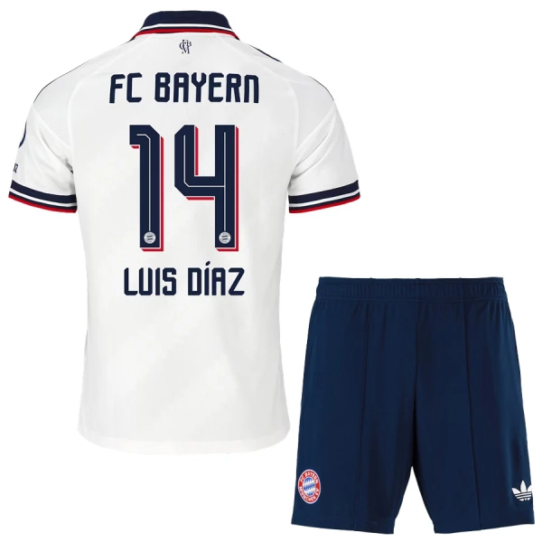 FC Bayern München Luis Díaz 14 Bortetrøye Barn 2026/2027 FC Bayern München Luis Díaz 14 Bortetrøye Barn 2026/2027