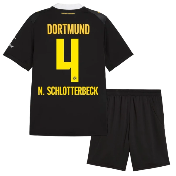Borussia Dortmund N. Schlotterbeck 4 Bortetrøye Barn 2026/2027 Borussia Dortmund N. Schlotterbeck 4 Bortetrøye Barn 2026/2027