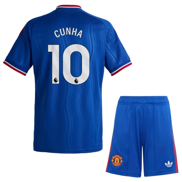 Manchester United Cunha 10 Bortetrøye Barn 2026/2027 Manchester United Cunha 10 Bortetrøye Barn 2026/2027