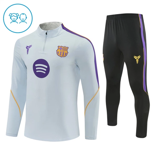 Barcelona Trenings Collegegenser Set Barn 2026/2027 Hvit