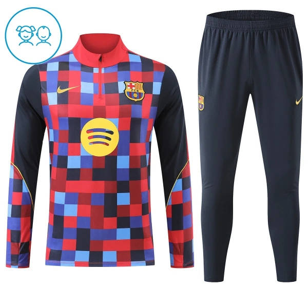 Barcelona Trenings Collegegenser Set Barn 2026/2027 Rød Barcelona Trenings Collegegenser Set Barn 2026/2027 Rød