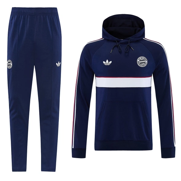 Bayern München Hoodie Trenings Collegegenser Set 2026/2027 Navy Bayern München Hoodie Trenings Collegegenser Set 2026/2027 Navy