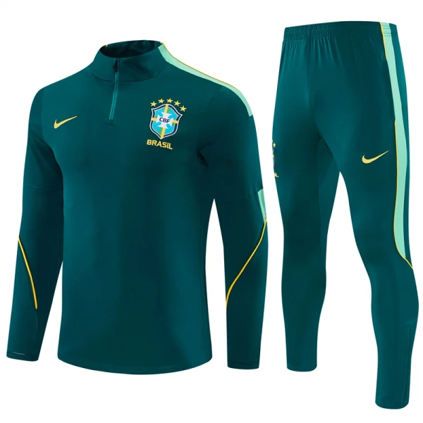 Brasil Trenings Collegegenser Set 2026/2027 Grønn Brasil Trenings Collegegenser Set 2026/2027 Grønn