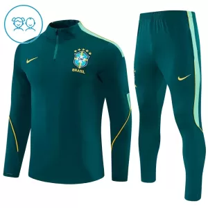 Brasil Trenings Collegegenser Set Barn 2026/2027 Grønn