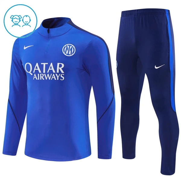 Inter Milan Trenings Collegegenser Set Barn 2026/2027 Blå Inter Milan Trenings Collegegenser Set Barn 2026/2027 Blå