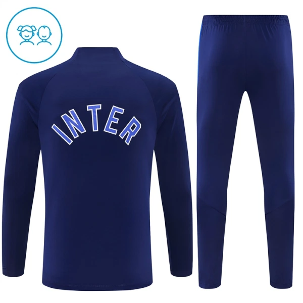 Inter Milan Trenings Collegegenser Set Barn 2026/2027 Blå
