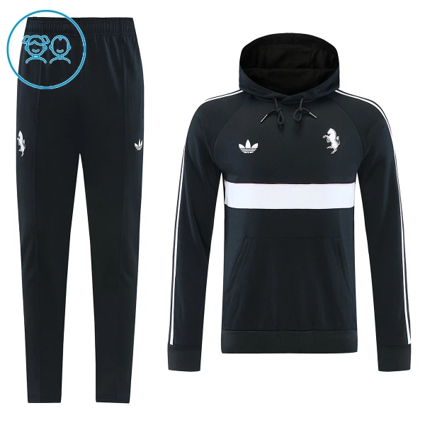 Juventus Hoodie Trenings Collegegenser Set Barn 2026/2027 Svart Juventus Hoodie Trenings Collegegenser Set Barn 2026/2027 Svart