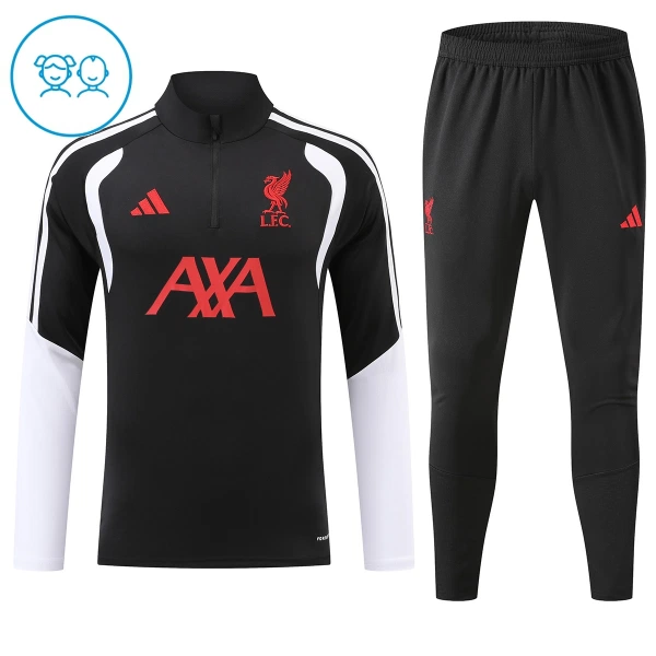 Liverpool Trenings Collegegenser Set Barn 2026/2027 Svart Liverpool Trenings Collegegenser Set Barn 2026/2027 Svart