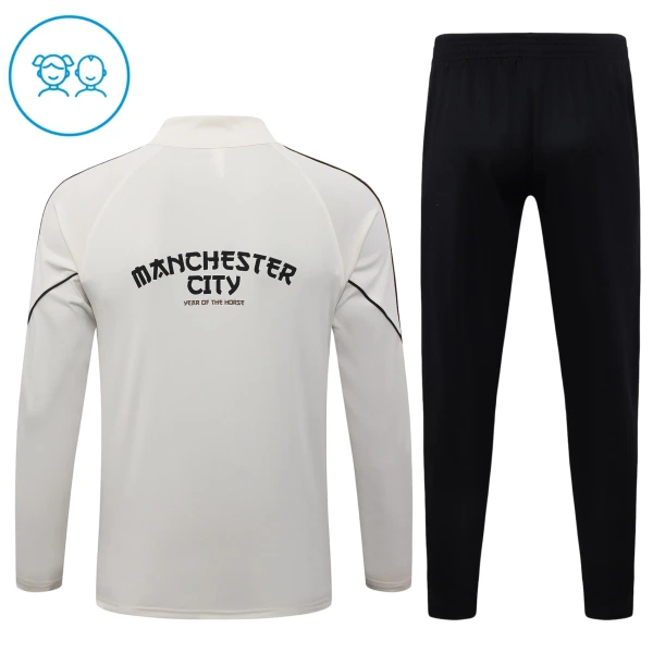 Manchester City Trenings Collegegenser Set Barn 2026/2027 Grå