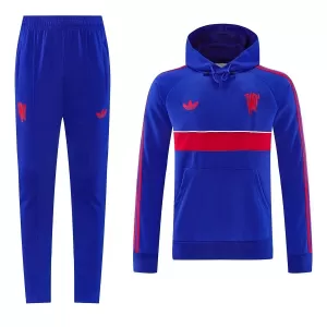 Manchester United Hoodie Trenings Collegegenser Set 2026/2027 Blå