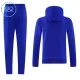 Manchester United Hoodie Trenings Collegegenser Set Barn 2026/2027 Blå