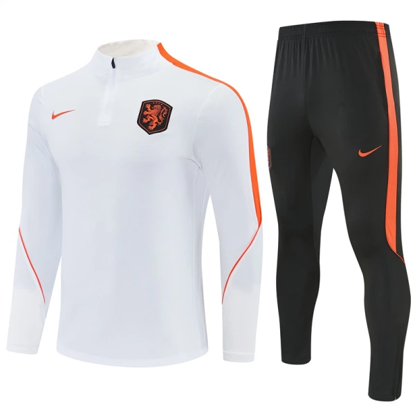 Nederland Trenings Collegegenser Set 2026/2027 Hvit Nederland Trenings Collegegenser Set 2026/2027 Hvit