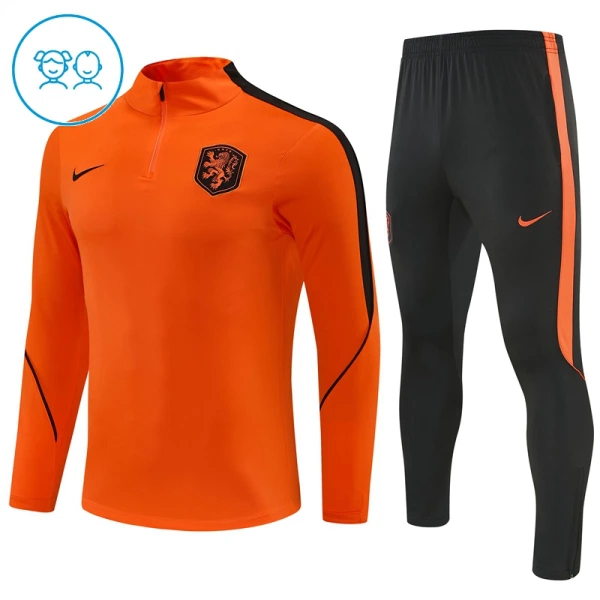 Nederland Trenings Collegegenser Set Barn 2026/2027 Oransje Nederland Trenings Collegegenser Set Barn 2026/2027 Oransje