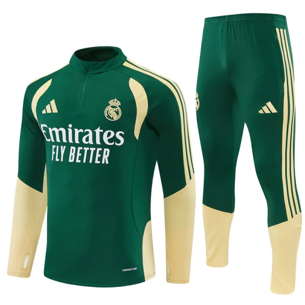 Real Madrid Trenings Collegegenser Set 2026/2027 Grønn Real Madrid Trenings Collegegenser Set 2026/2027 Grønn