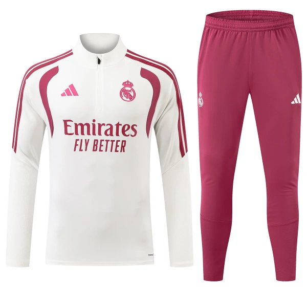 Real Madrid Trenings Collegegenser Set 2026/2027 Hvit
