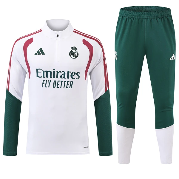Real Madrid Trenings Collegegenser Set 2026/2027 Hvit Real Madrid Trenings Collegegenser Set 2026/2027 Hvit