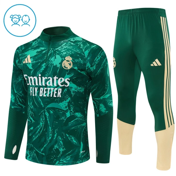 Real Madrid Trenings Collegegenser Set Barn 2026/2027 Grønn