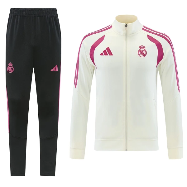 Real Madrid Treningsjakkedresser 2026/2027 Hvit Real Madrid Treningsjakkedresser 2026/2027 Hvit