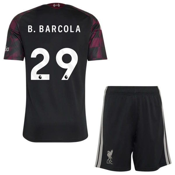 Liverpool B. Barcola 29 Tredjetrøye Barn 2026/2027 Liverpool B. Barcola 29 Tredjetrøye Barn 2026/2027