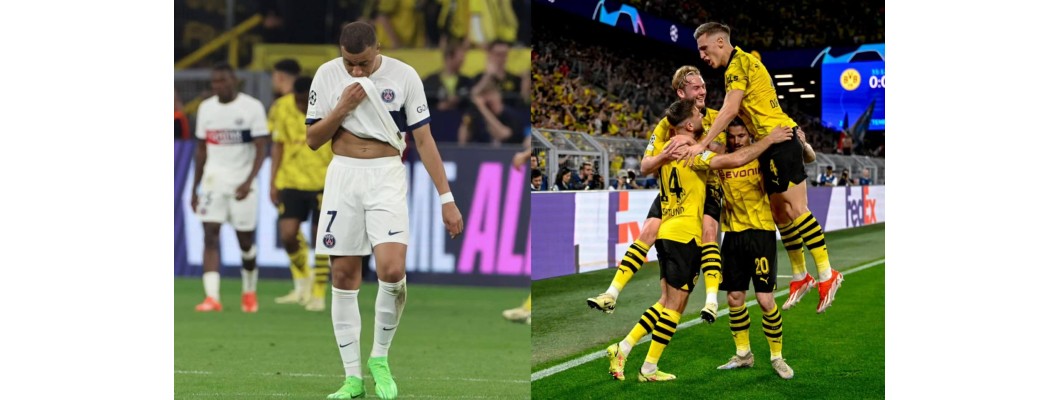 Dortmund vs PSG, seier og tap flettet sammen Dortmund vs PSG, seier og tap flettet sammen
