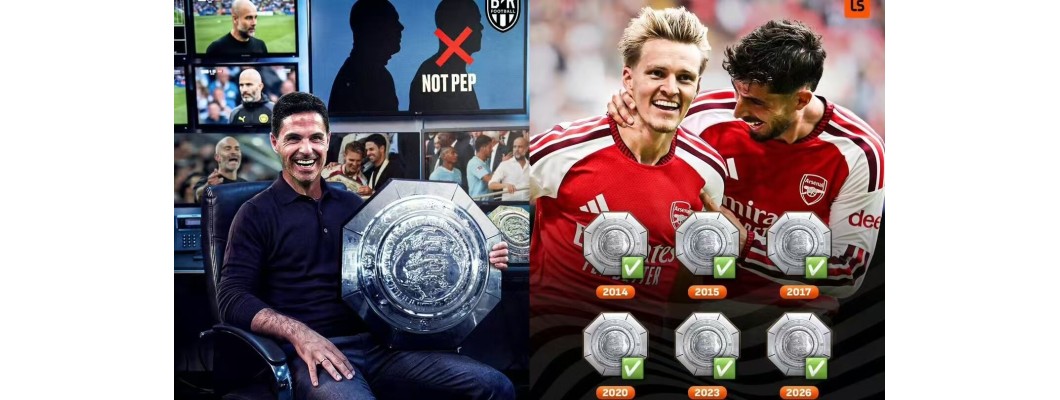 Arsenal rev opp vinduet for et managerskifte i Cardiff, og løftet Community Shield. Arsenal rev opp vinduet for et managerskifte i Cardiff, og løftet Community Shield.